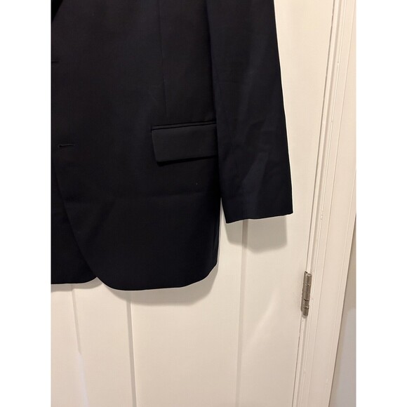 Jos. A. Bank SZ 44L Men’s Navy Blue Wool Sport coat Blazer suit jacket Traveler - Picture 3 of 8
